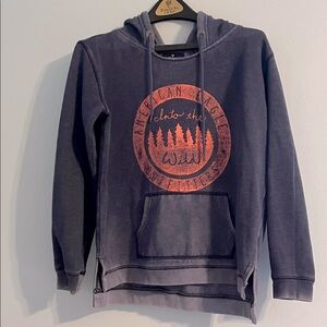 Into the Wild American Eagle Outfitters Blue Hoodie